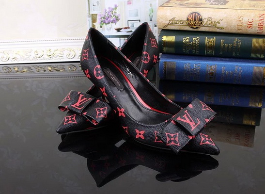 LV Shallow mouth kitten heel Shoes Women--002